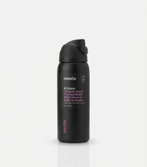 owala freesip – color negro con detalles rosas
