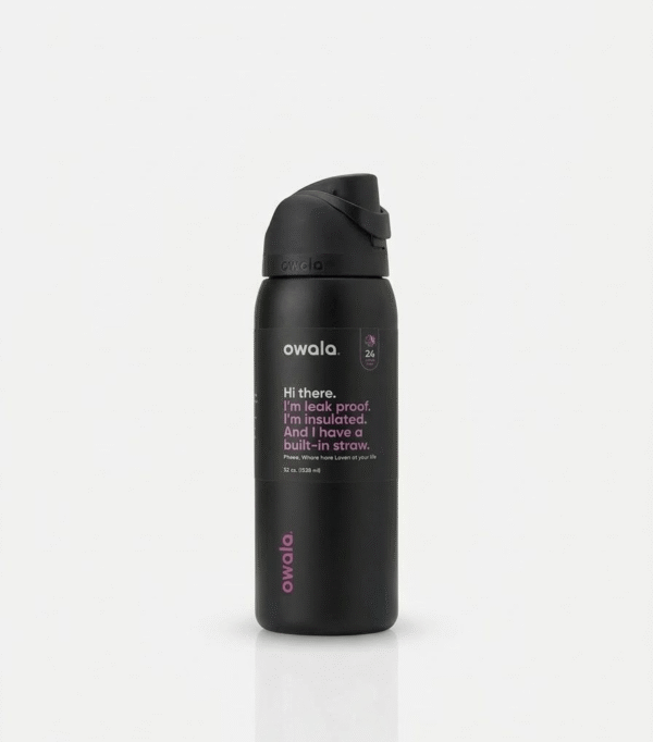 owala freesip – color negro con detalles rosas owala freesip – color negro con detalles rosas